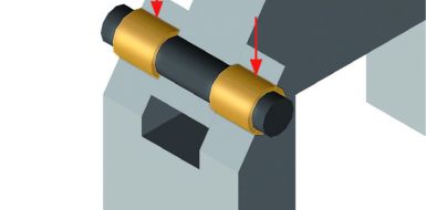 Uso de Rolamento Simples no Braço de Fixação