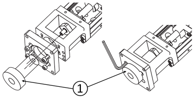 Utilização da ferramenta de centragem do adaptador do motor (1)