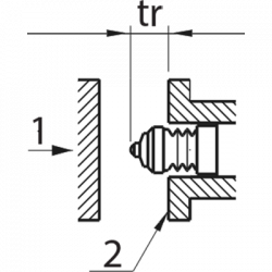 Example illustration: mounting with stop face